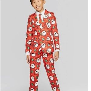 Suitmeister Christmas Red  Suit for Boys | Kids | Boys | XL youth